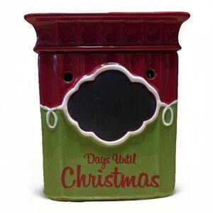 Scentsy " Tis The Season" Christmas Day Countdown Chalkboard Eletric Wax Warmer